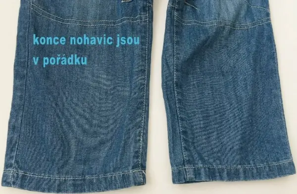 Letní světle modré chlapecké džíny / rifle, 5y 6