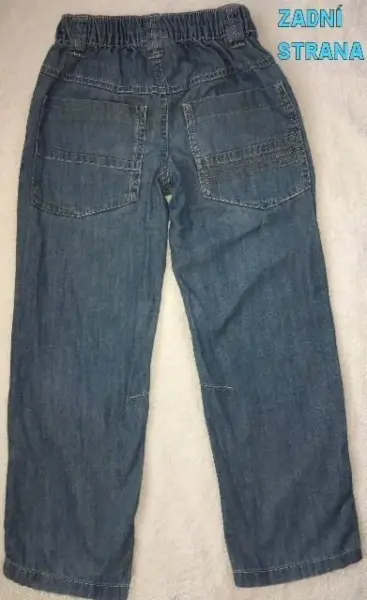 Letní světle modré chlapecké džíny / rifle, 5y 4