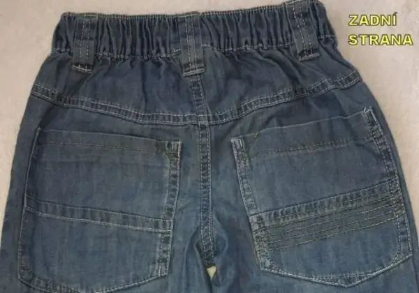 Letní světle modré chlapecké džíny / rifle, 5y 3