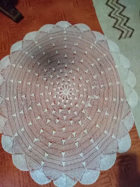 Háčkované vintage ubrusy a dečky 9
