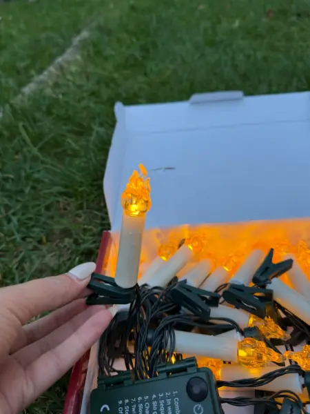 Vánoční LED svíčky na stromeček s klipy 5