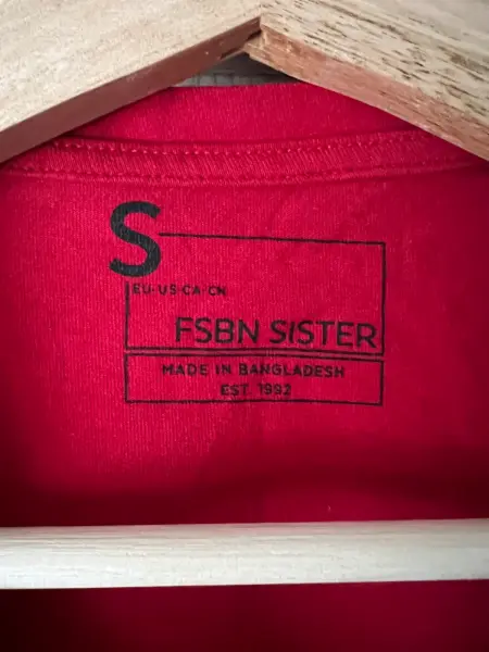 Červené dámské tričko FSBN Sister 3