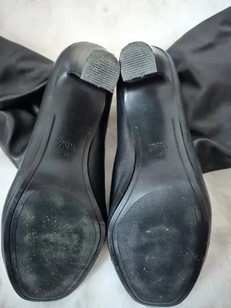 Kožené kozačky ZARA 9