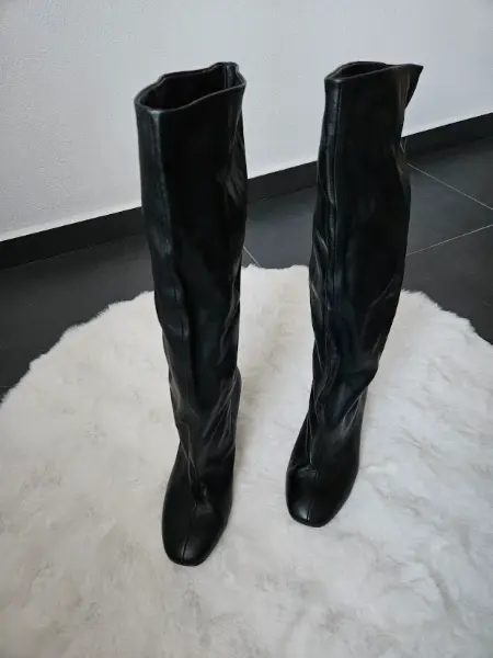 Kožené kozačky ZARA 2