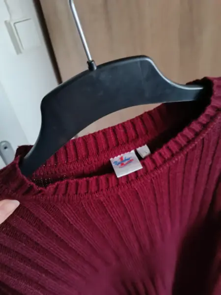 Pánský vínový svetr L 3
