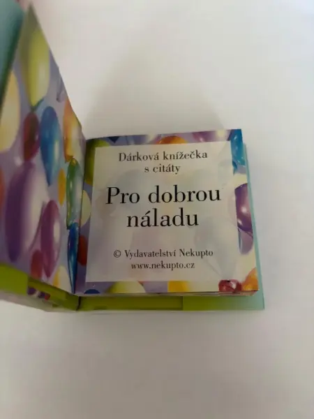Dárková knížečka s citáty "Pro dobrou náladu"