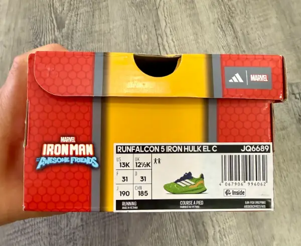 Dětské boty Adidas Marvel Hulk, vel. 13K 4