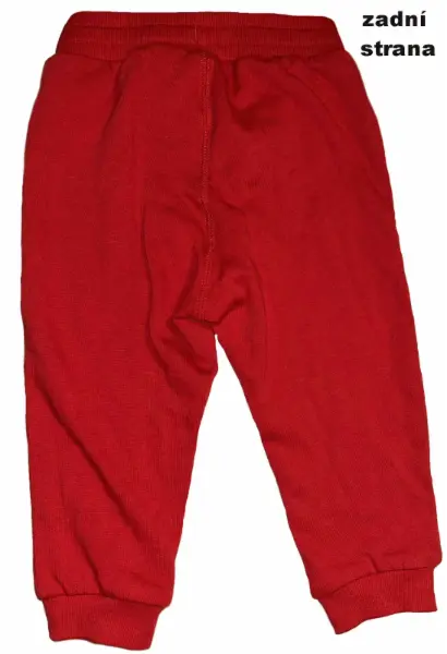 Červené tepláky pro chlapečka, vel. 9-12m 3