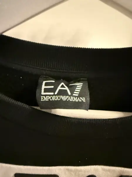 Pánská mikina EA7 Emporio Armani, černobílá 5