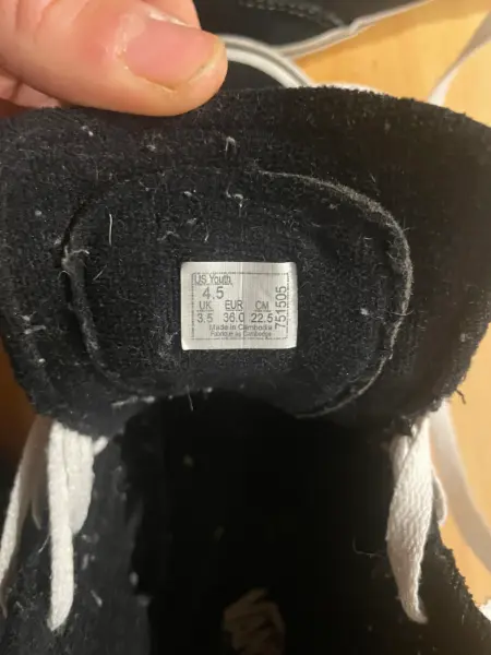 Černé dětské boty Vans 5