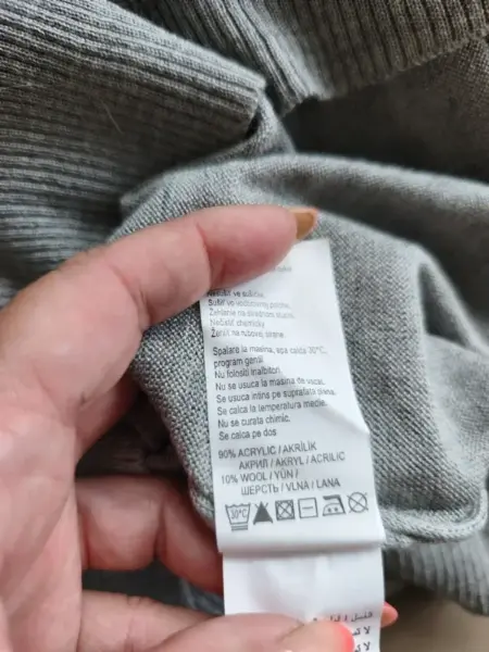 Pánský šedý svetr Colin's s výstřihem do V, XL 6