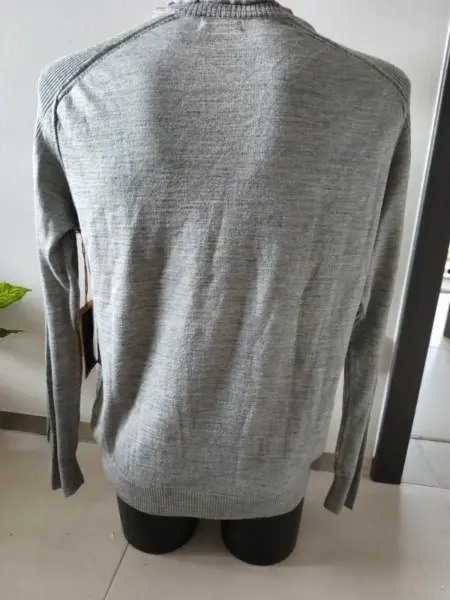 Pánský šedý svetr Colin's s výstřihem do V, XL 4