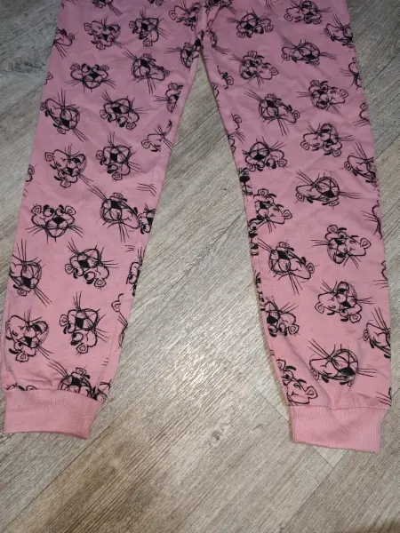 Dívčí tepláky Růžový panter 152 2