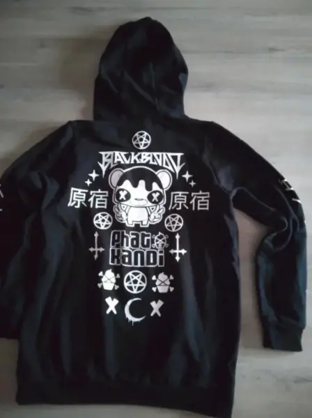 Černá mikina Phat Kandi x Black Blood 2