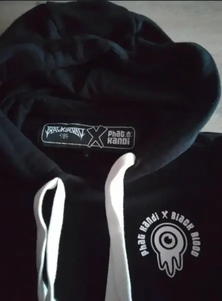 Černá mikina Phat Kandi x Black Blood