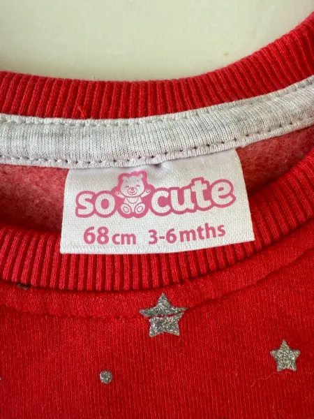 Vánoční dětská mikina So Cute, 3-6 měsíců 3